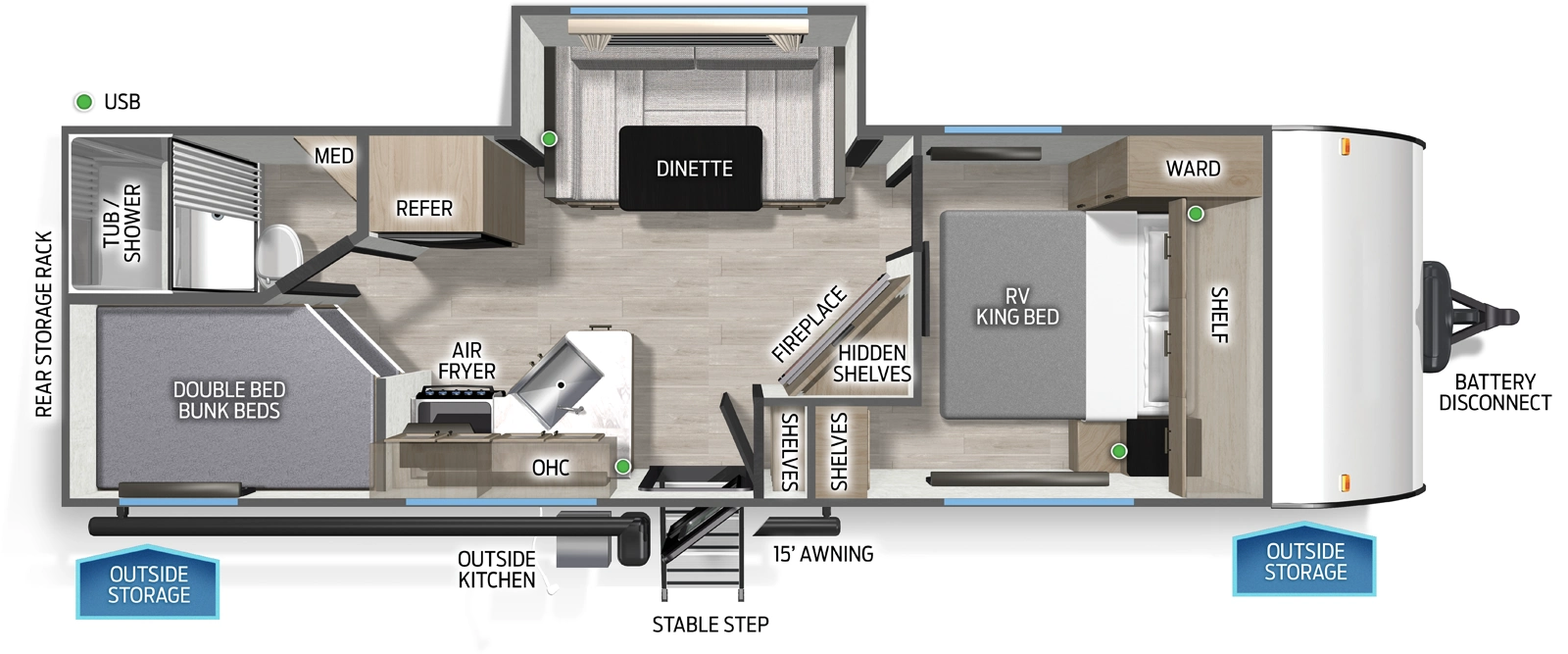 Cascade 23MSC Floorplan
